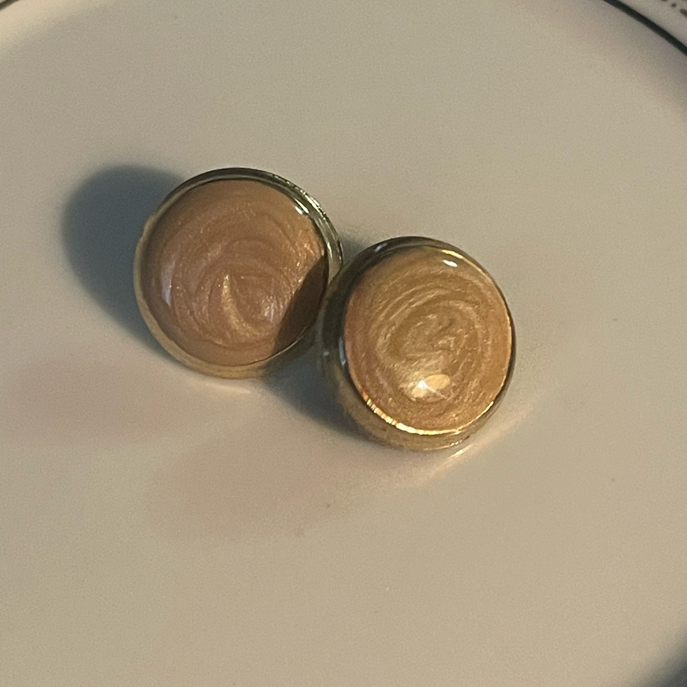 Gold and Glittery Earrings